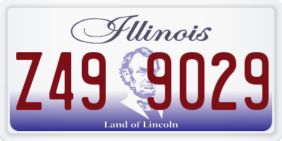IL license plate Z499029