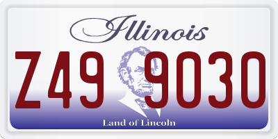 IL license plate Z499030