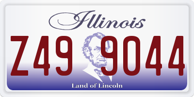 IL license plate Z499044