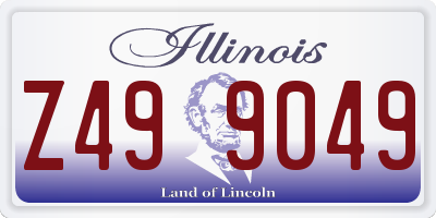 IL license plate Z499049