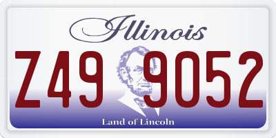 IL license plate Z499052