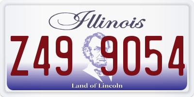 IL license plate Z499054