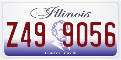 IL license plate Z499056