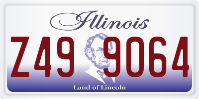 IL license plate Z499064