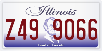 IL license plate Z499066