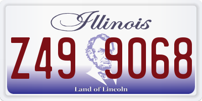 IL license plate Z499068