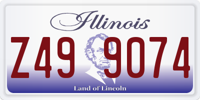IL license plate Z499074