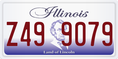 IL license plate Z499079