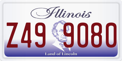 IL license plate Z499080
