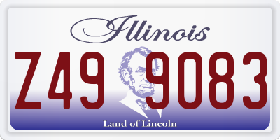 IL license plate Z499083
