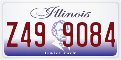 IL license plate Z499084