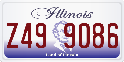 IL license plate Z499086