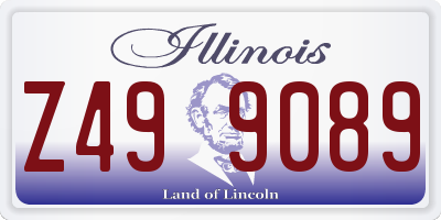 IL license plate Z499089