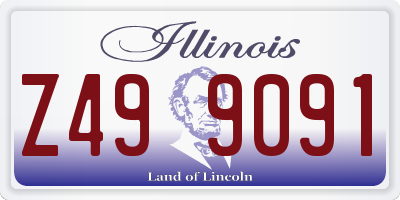 IL license plate Z499091