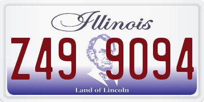 IL license plate Z499094