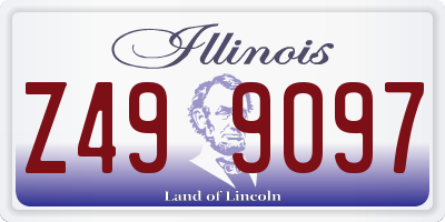 IL license plate Z499097