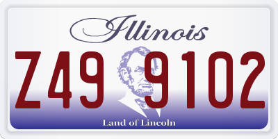 IL license plate Z499102