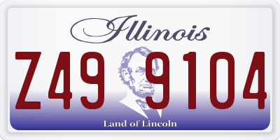 IL license plate Z499104