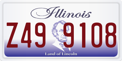 IL license plate Z499108