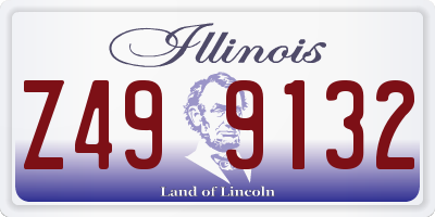 IL license plate Z499132