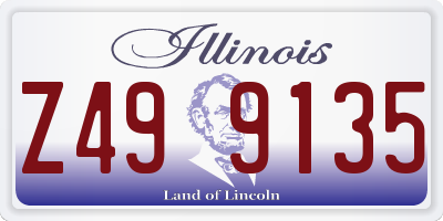 IL license plate Z499135