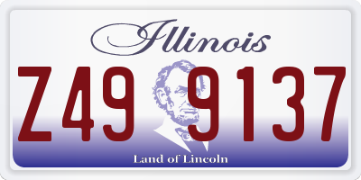 IL license plate Z499137