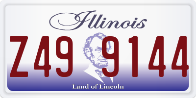IL license plate Z499144