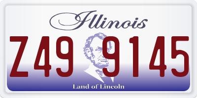 IL license plate Z499145