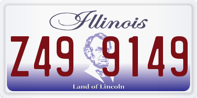 IL license plate Z499149