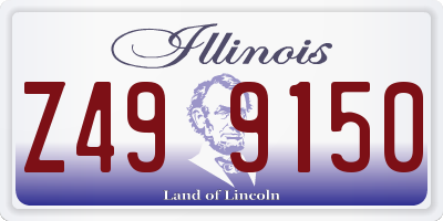 IL license plate Z499150
