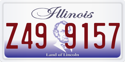 IL license plate Z499157