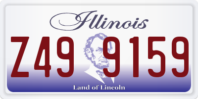 IL license plate Z499159