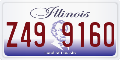 IL license plate Z499160