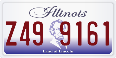 IL license plate Z499161