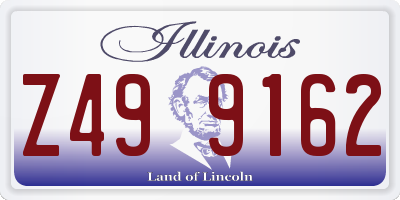 IL license plate Z499162