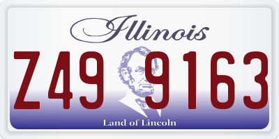 IL license plate Z499163