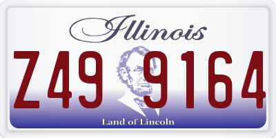 IL license plate Z499164