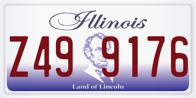 IL license plate Z499176