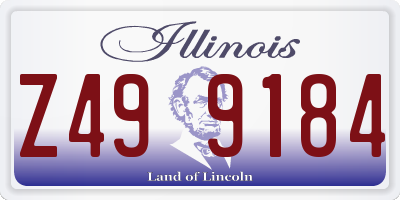 IL license plate Z499184