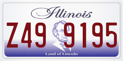 IL license plate Z499195
