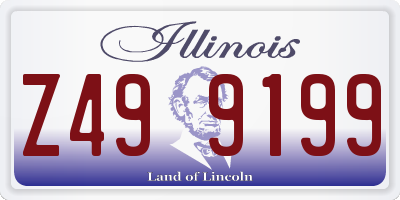 IL license plate Z499199