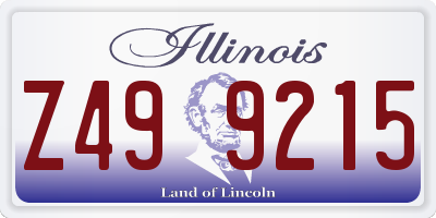 IL license plate Z499215