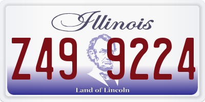 IL license plate Z499224