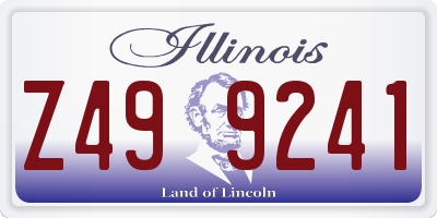 IL license plate Z499241