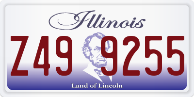 IL license plate Z499255