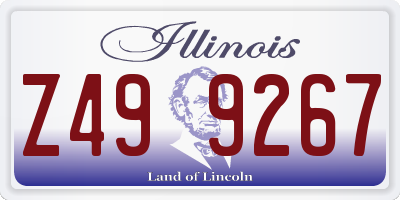 IL license plate Z499267