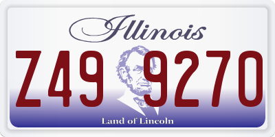 IL license plate Z499270