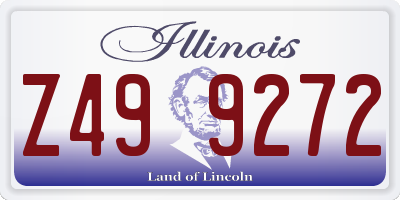 IL license plate Z499272