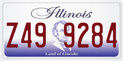 IL license plate Z499284