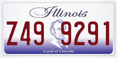IL license plate Z499291